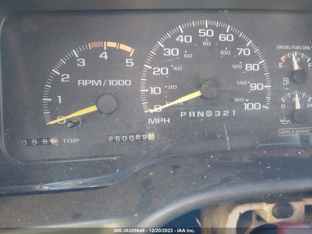 1997 CHEVROLET C/K 2500 HD SILVERADO FLEETSIDE VIN: 1GCGC29F5VE134487