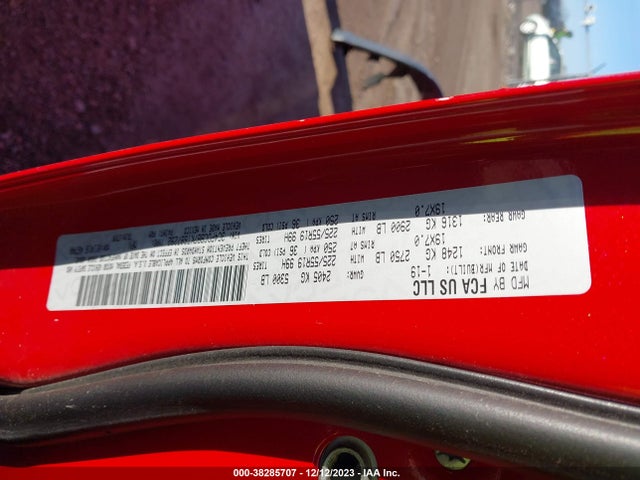 2019 DODGE JOURNEY SE VIN: 3C4PDCBB7KT687292