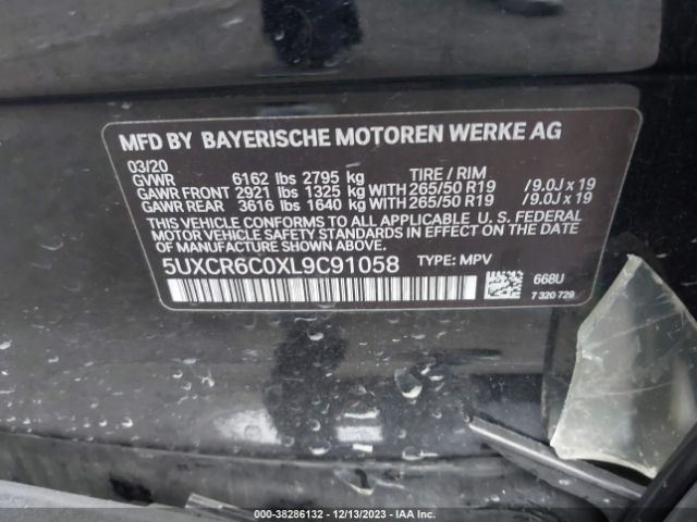 5UXCR6C0XL9C91058 BMW X5 Xdrive40i