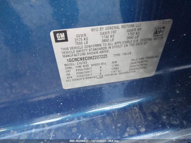 Chevrolet Silverado 1500 Ls 2017 1GCRCNEC8HZ207225 Image 9