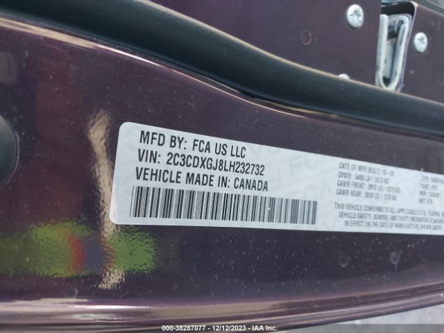 2C3CDXGJ8LH232732 Dodge Charger Scat Pack Widebody