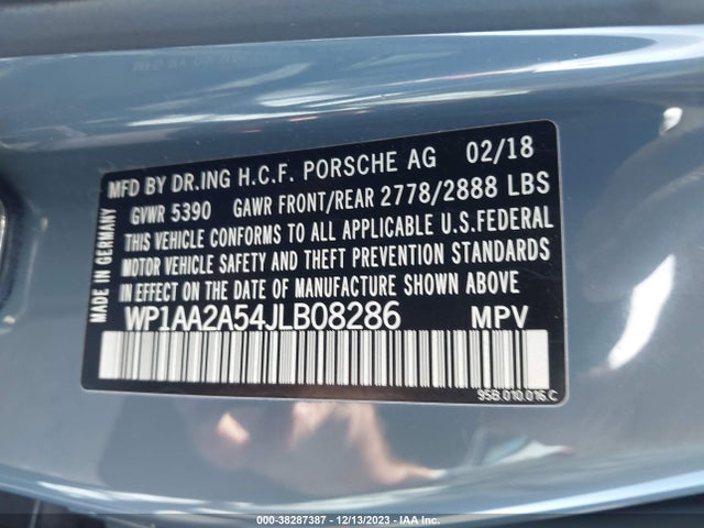 2018 PORSCHE MACAN WP1AA2A54JLB08286 Photo 8