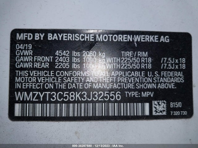 2019 MINI COUNTRYMAN WMZYT3C58K3J32556 Photo 8