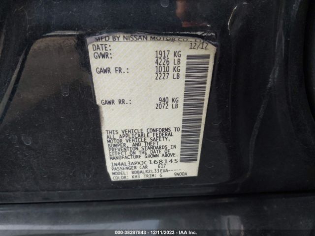 1N4AL3APXJC168145 Nissan Altima 2.5 Sl