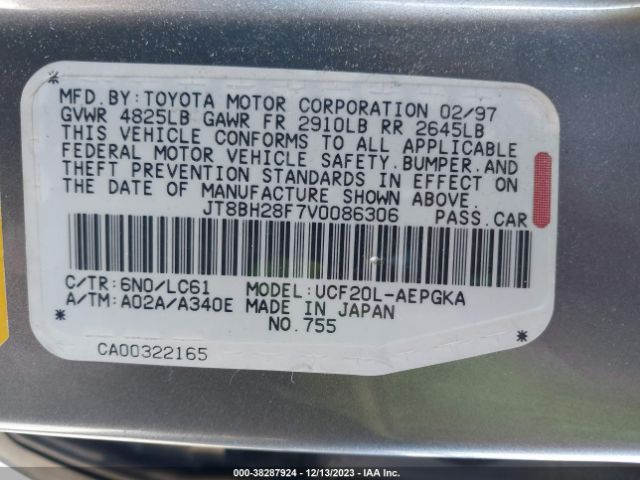 1997 LEXUS LS 400 LUXURY SDN JT8BH28F7V0086306 Photo 8