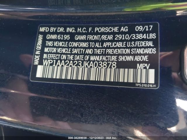 WP1AA2A23JKA03878 Porsche Cayenne Platinum Edition