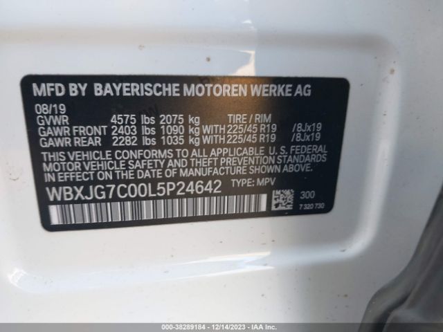 WBXJG7C00L5P24642 BMW X1 Sdrive28i