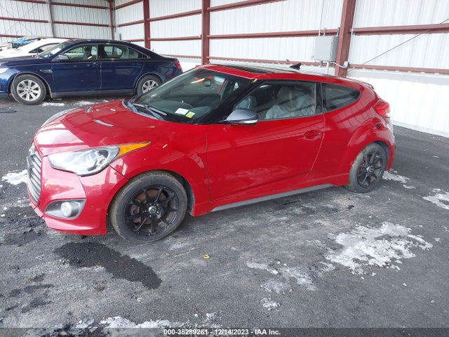 2013 HYUNDAI VELOSTER TURBO W/BLACK VIN: KMHTC6AE8DU118244