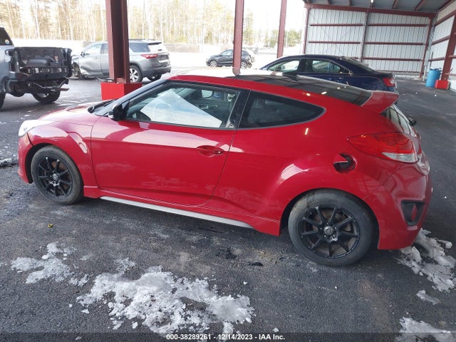 2013 HYUNDAI VELOSTER TURBO W/BLACK VIN: KMHTC6AE8DU118244