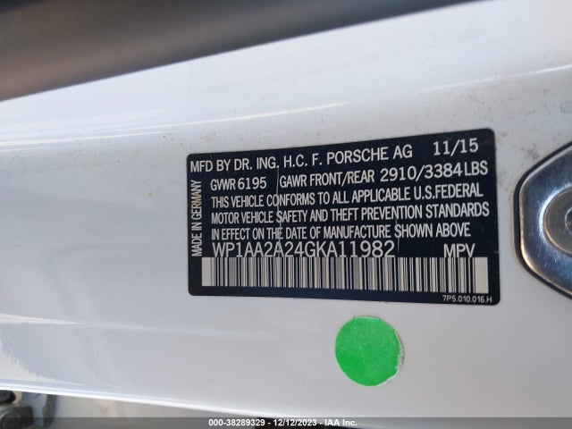 2016 PORSCHE CAYENNE WP1AA2A24GKA11982 Photo 8