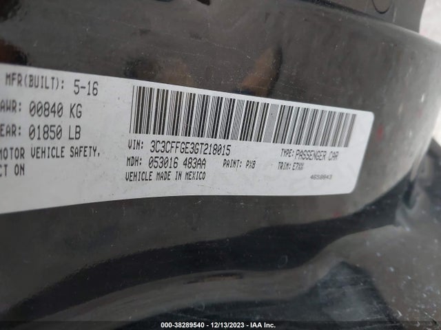 2016 FIAT 500E 3C3CFFGE3GT218015 Photo 8