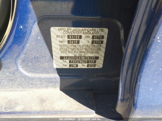 2002 JAGUAR X-TYPE SAJEA51C62WC56740 Photo 8