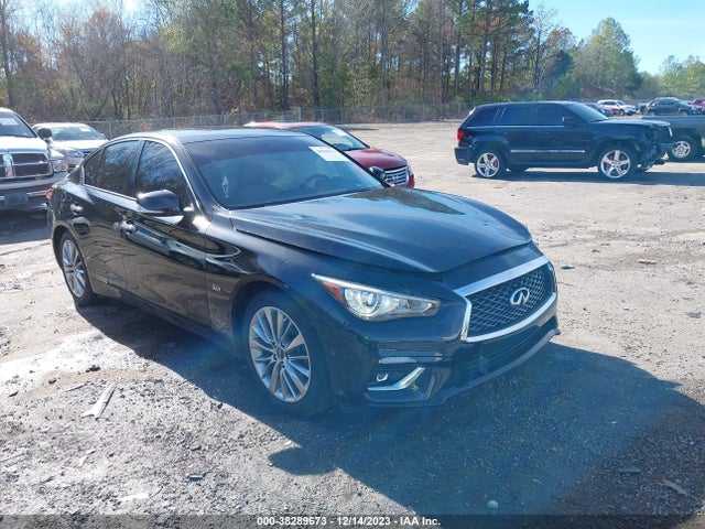 2018 Infiniti Q50 3.0t Luxe მანქანა იყიდება აუქციონზე, vin: JN1EV7AP1JM361293, აუქციონის ნომერი: 38289673