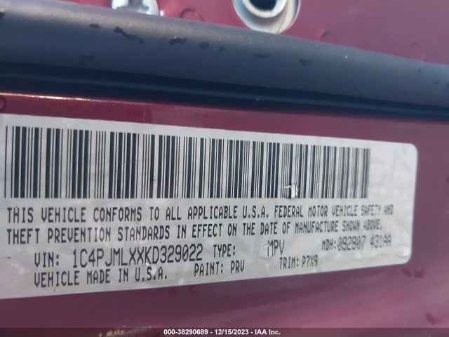 2019 JEEP CHEROKEE LATITUDE PLUS 4X4 VIN: 1C4PJMLXXKD329022