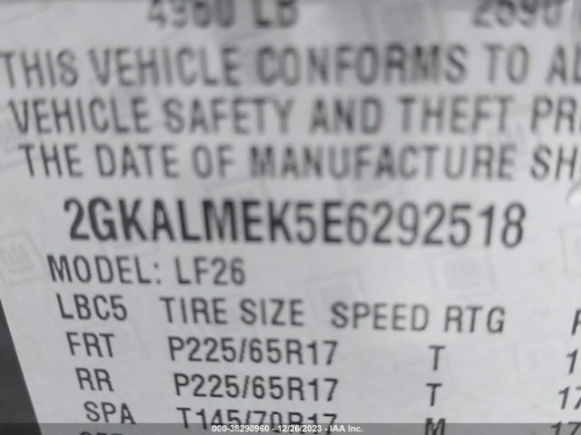 2GKALMEK5E6292518 GMC Terrain Sle-1