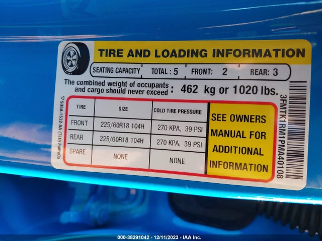 Ford Mustang Mach-e Select 2023 3FMTK1RM1PMA40108 Image 9