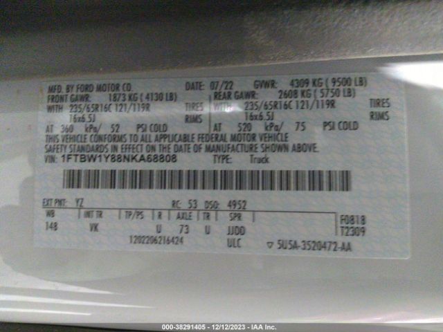 1FTBW1Y88NKA68808 Ford Transit-350