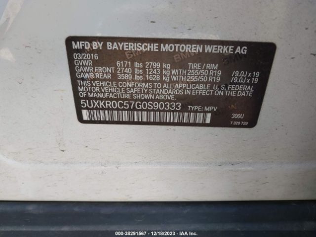 5UXKR0C57G0S90333 BMW X5 Xdrive35i