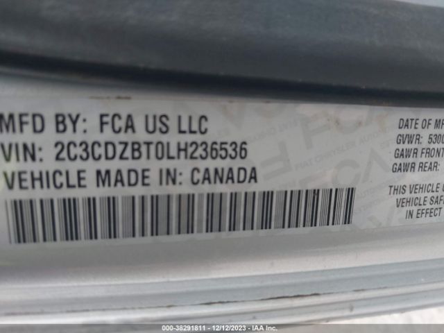 2C3CDZBT0LH236536 Dodge Challenger R/t