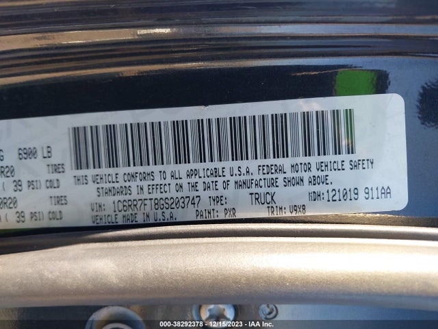 RAM 1500 Express 2016 1C6RR7FT8GS203747 Image 9