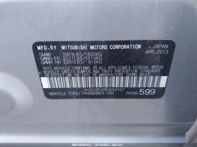 JA32U2FU2EU002107 Mitsubishi LANCER ES