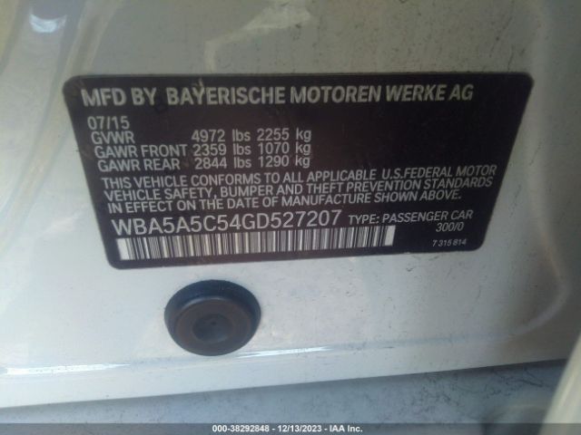 WBA5A5C54GD527207 BMW 528I