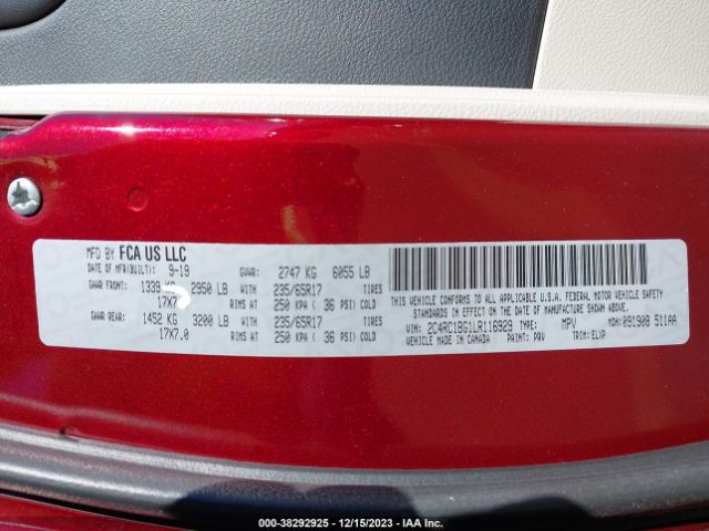 2020 CHRYSLER PACIFICA 2C4RC1BG1LR116929 Photo 8