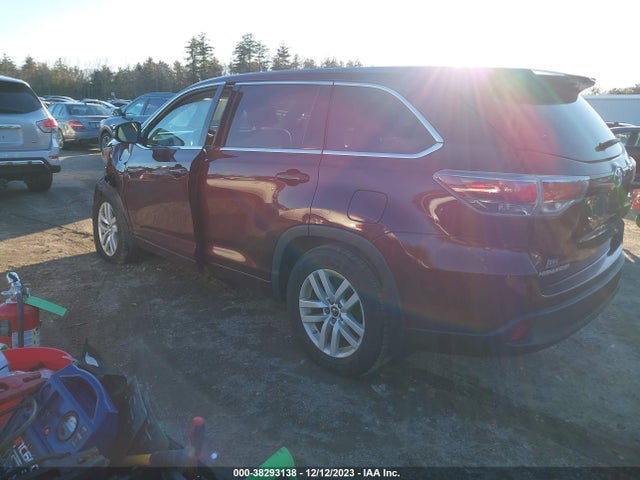 2016 TOYOTA HIGHLANDER LE V6 VIN: 5TDBKRFHXGS252351