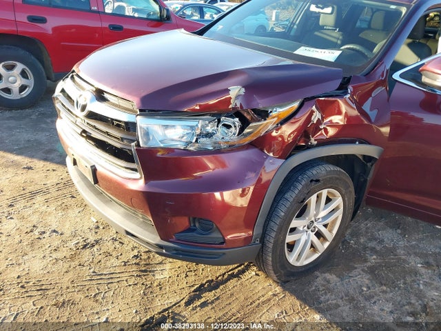 2016 TOYOTA HIGHLANDER LE V6 VIN: 5TDBKRFHXGS252351