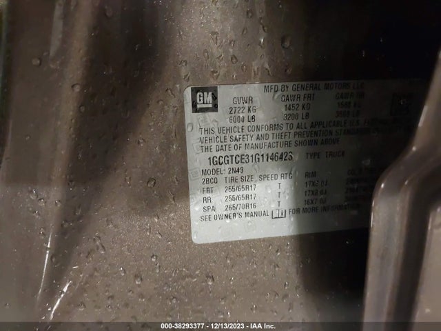 Chevrolet Colorado Lt 2016 1GCGTCE31G1146423 Image 9