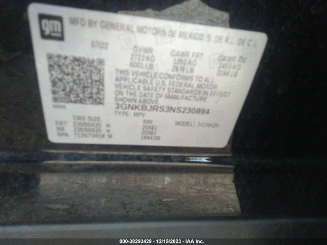 Chevrolet Blazer Awd 3lt 2022 3GNKBJRS3NS230894 Image 9