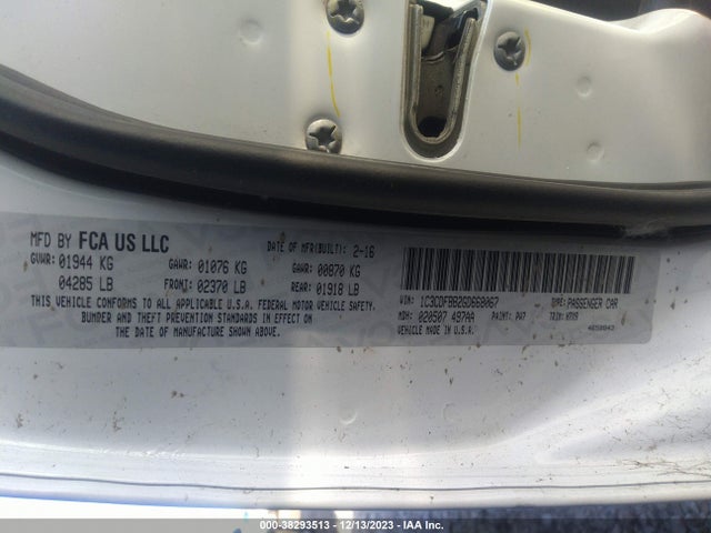 Dodge DART SXT 2016 1C3CDFBB2GD668067 Image 9