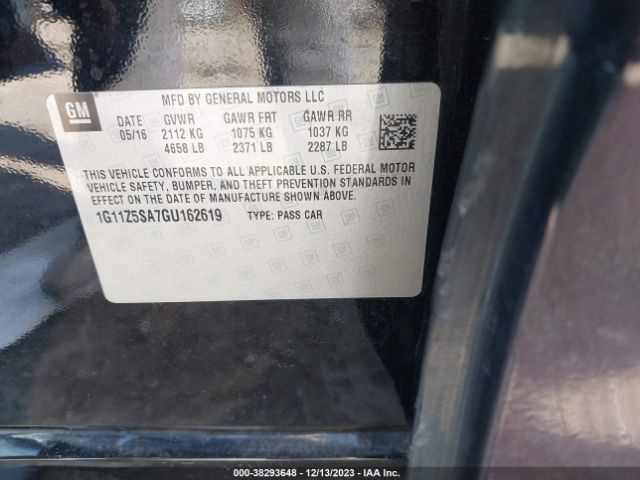 1G11Z5SA7GU162619 Chevrolet IMPALA LS