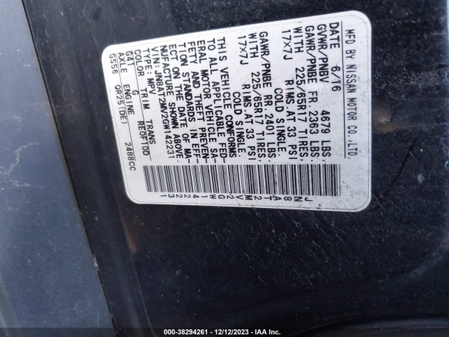 Nissan ROGUE S 2016 JN8AT2MV2GW142231 Image 9