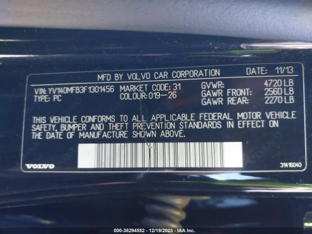 YV140MFB3F1301456 Volvo S60 T5 Premier