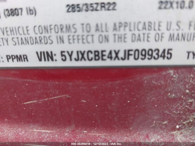 5YJXCBE4XJF099345 Tesla Model X 100d/75d/p100d