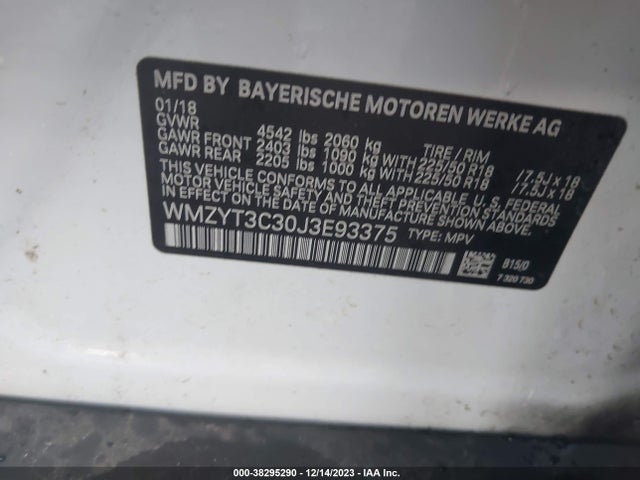2018 MINI COUNTRYMAN WMZYT3C30J3E93375 Photo 8