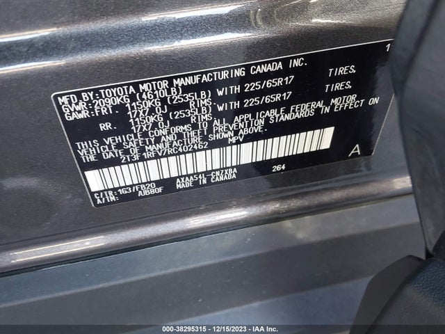 Toyota RAV4 LE 2024 2T3F1RFV7RC402462 Image 9