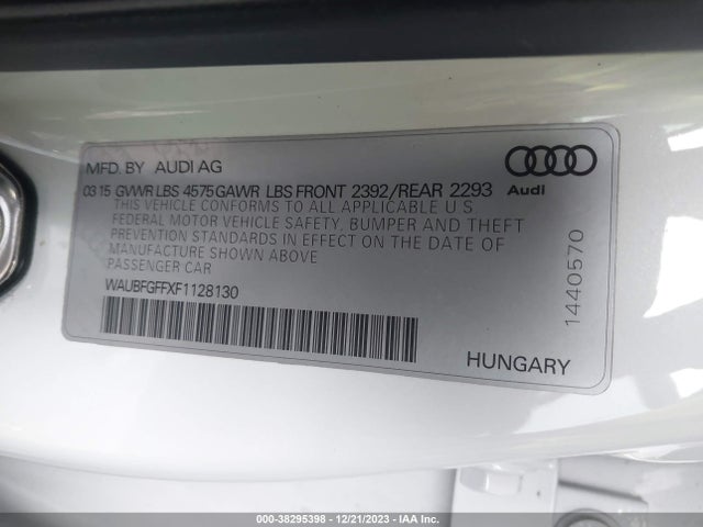 WAUBFGFFXF1128130 Audi A3 2.0t Premium