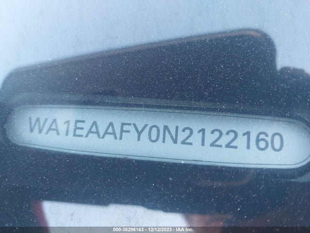 WA1EAAFY0N2122160 Audi Q5 Premium Plus 45 Tfsi S Line Quattro S Tronic