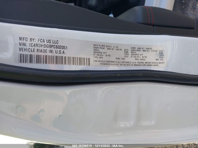 Dodge Durango Gt Plus Rwd 2023 1C4RDHDG9PC602051 Image 9