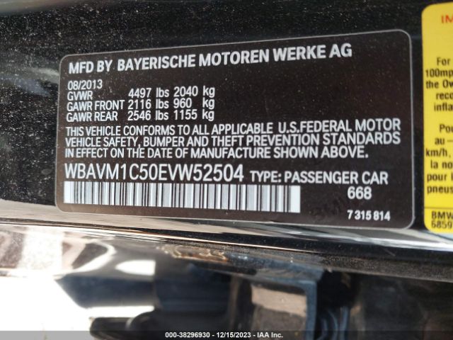 WBAVM1C50EVW52504 BMW X1 Sdrive28i