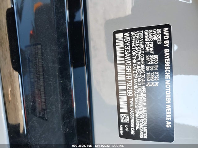 BMW I4 M50 2024 WBY33AW08RFR79289 Image 9