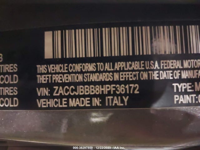 ZACCJBBB8HPF36172 Jeep Renegade Latitude 4x4