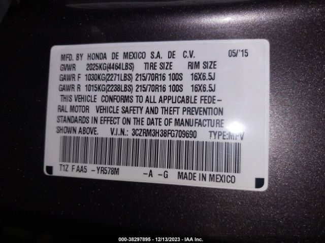 3CZRM3H38FG709690 Honda CR-V LX