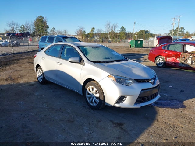 2016 TOYOTA COROLLA LE VIN: 2T1BURHE6GC502660