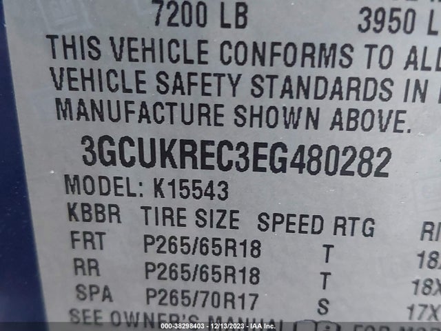 Chevrolet Silverado 1500 1lt 2014 3GCUKREC3EG480282 Image 9
