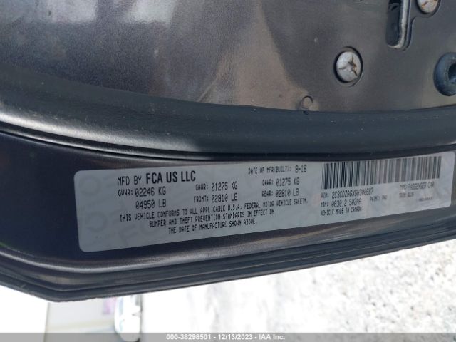 2C3CDZAGXGH300687 Dodge Challenger Sxt Plus