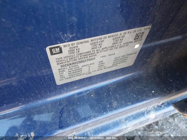 Chevrolet Silverado 1500 1lt 2014 3GCUKREC5EG379941 Image 9