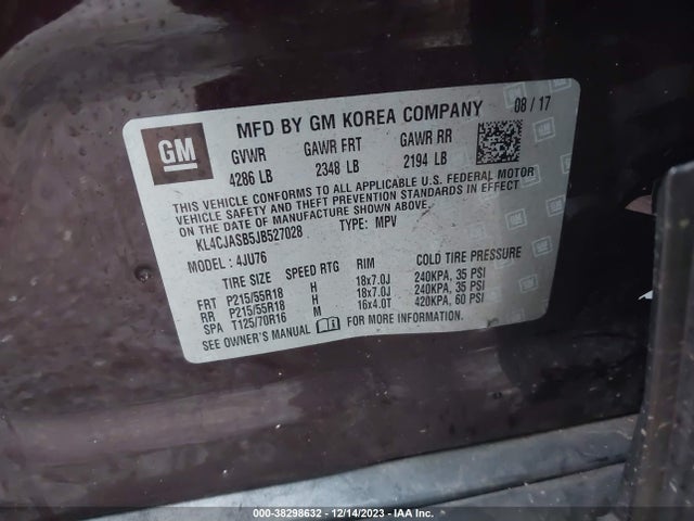 Buick Encore Preferred 2018 KL4CJASB5JB527028 Image 9